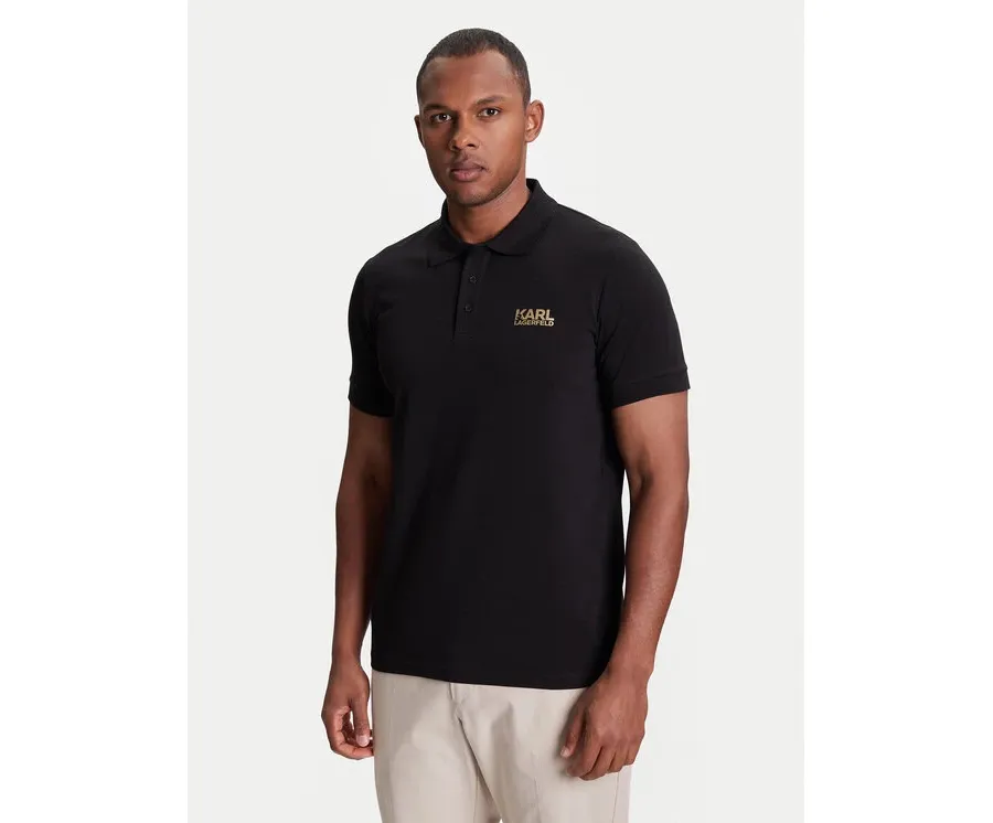 obrazek 1 KARL LAGERFELD Polo 745088 553235 Czarny Regular Fit