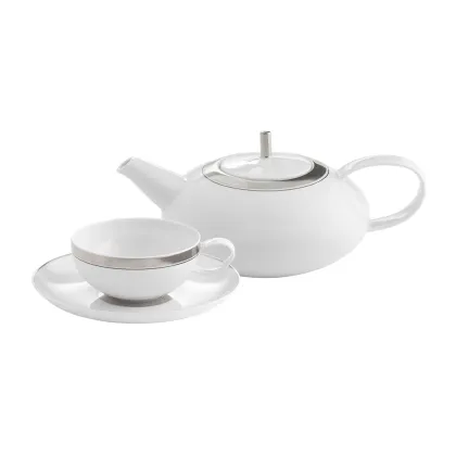 Picture Classic porcelain tea set from the Domo Platinium - Vista Alegre collection
