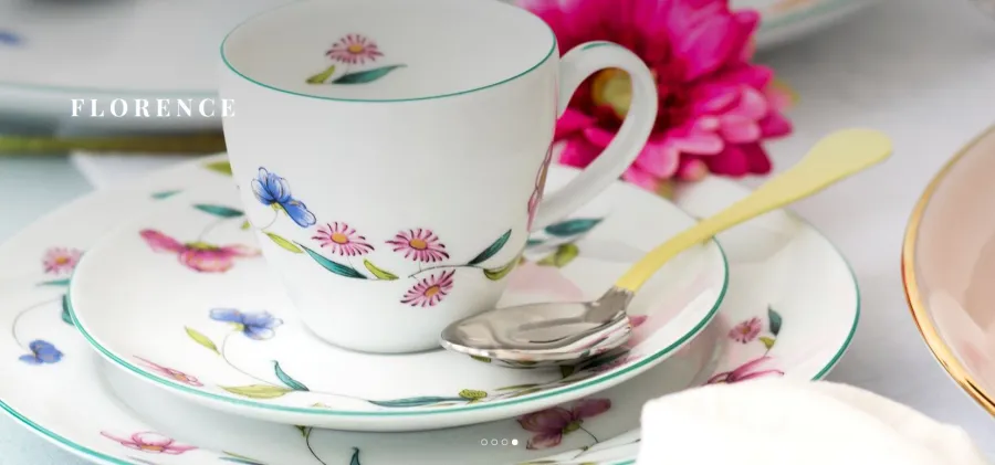 obrazek 5 Śliczna porcelanowa cukiernica z kolekcji Florence