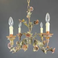 Zdjęcie Włoski 4-ramienny żyrandol z XX wieku