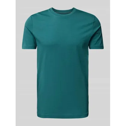 Zdjęcie T-shirt z prążkowanym okrągłym dekoltem