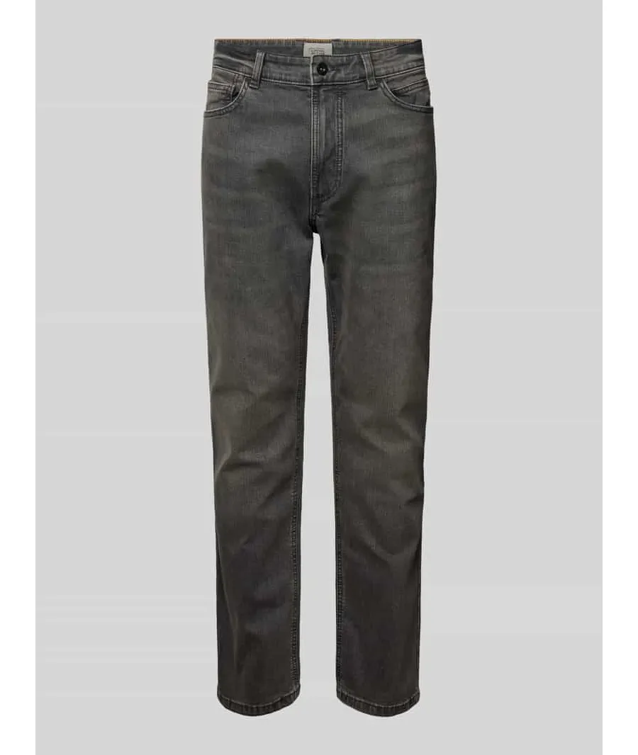 obrazek 1 Jeansy o kroju regular fit z 5 kieszeniami