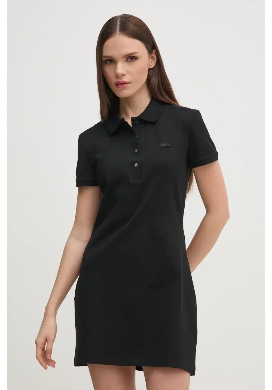 obrazek 1 Lacoste Sukienka EF5473 kolor czarny mini prosta EF5473-001