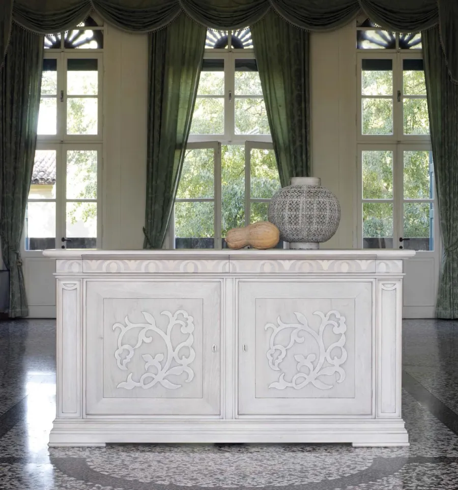 picture 1 Italian classic chest of drawers with 2 drawers for an elegant living room - Cantiero