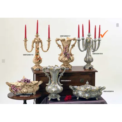 Zdjęcie Szykowny ceramiczny 5 ramienny świecznik