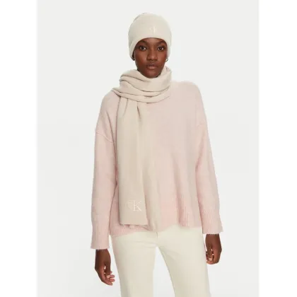Zdjęcie Calvin Klein Zestaw Szalik i Czapka K60K612666 Beżowy