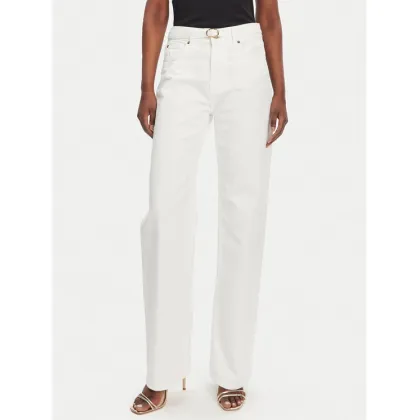 Zdjęcie TWINSET Jeansy 251TT2210 Biały Straight Fit