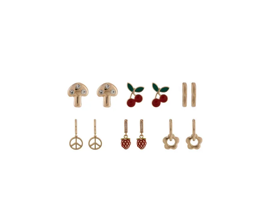 obrazek 1 Aldo Zestaw 6 par kolczyków Charmiies 13994892 Złoty