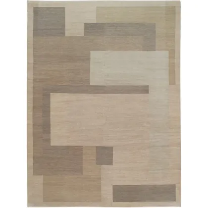 Picture Woollen carpet witha a geometric pattern - Odegard Carpets