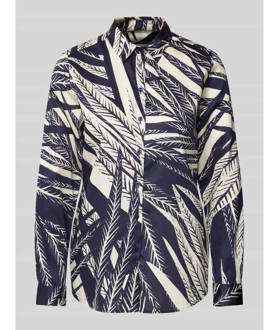 obrazek 1 Bluzka o kroju regular fit z listwą guzikową na całej długości