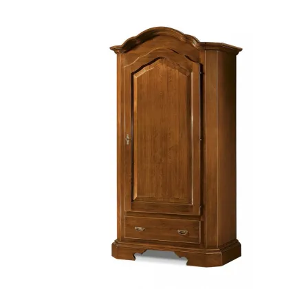 Picture A charming wardrobe with a drawer and a clothes rail in a classic style - Zanini