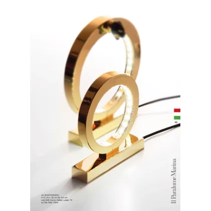 Zdjęcie Odlewana z mosiądzu lampa stołowa LED – Il Paralume Marina