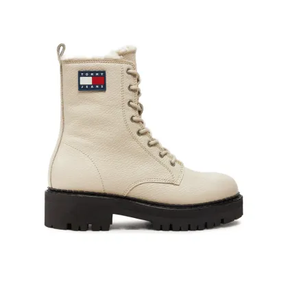 Zdjęcie Tommy Jeans Botki Tjw Urban Boot Tumbled EN0EN02317 Beżowy