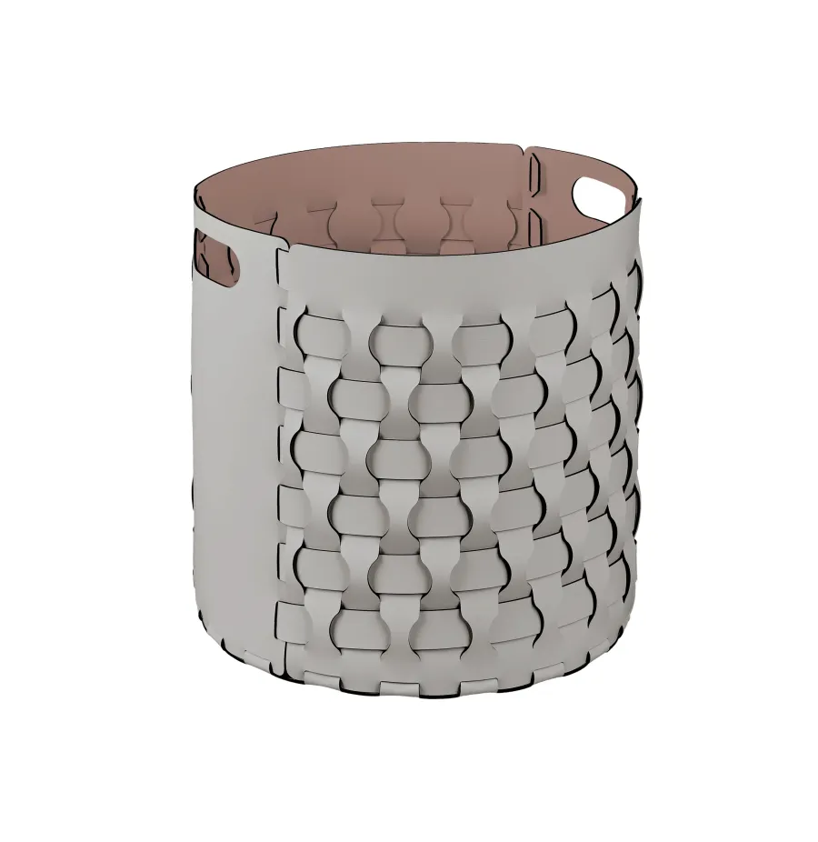 obrazek 1 Wysoki okrągły kosz Dubai Ø40xH40 cm