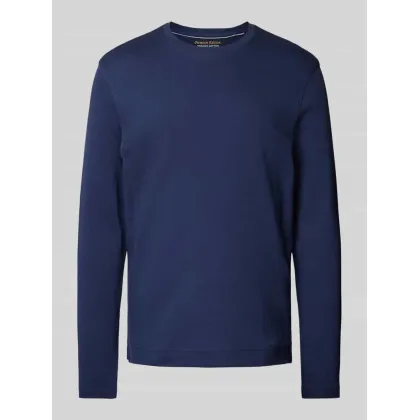 Zdjęcie Bluzka z długim rękawem i prążkowanym, okrągłym dekoltem