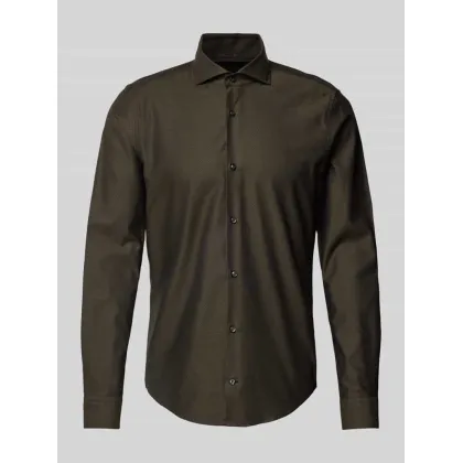 Zdjęcie Koszula biznesowa o kroju slim fit z kołnierzykiem typu kent