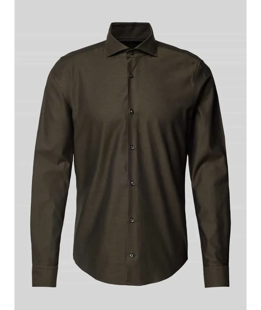 obrazek 1 Koszula biznesowa o kroju slim fit z kołnierzykiem typu kent
