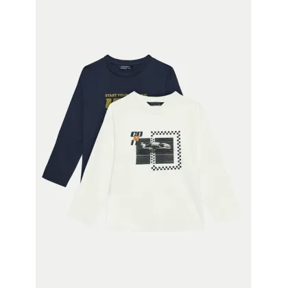 Zdjęcie Mayoral Komplet 2 bluzek 7090 Granatowy Regular Fit
