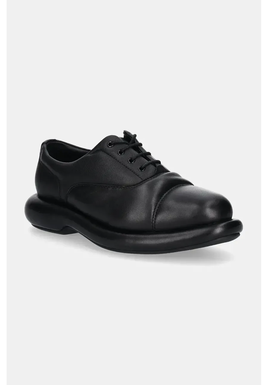 obrazek 1 Clarks Originals półbuty skórzane CUR Oxford 1 damskie kolor czarny na platformie 26178338