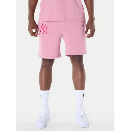 Zdjęcie New Era Szorty sportowe New York Yankees MLB League Essential 60596183 Różowy Regular Fit