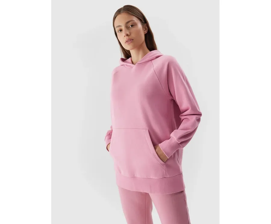 obrazek 1 4F Bluza 4FAW23TSWSF0725 Różowy Regular Fit
