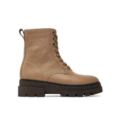 Zdjęcie Tommy Hilfiger Botki Bicolor Leather Lace-Up FW0FW08160 Beżowy