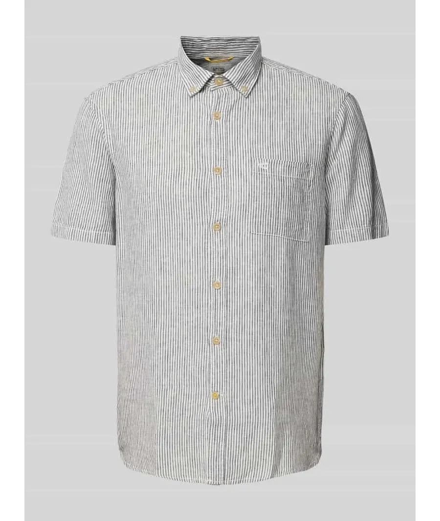 obrazek 1 Koszula casualowa ze wzorem w paski i kołnierzykiem typu button down