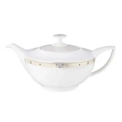 Picture Prestigious porcelain tea kettle with delicate gold decoration - Tettau