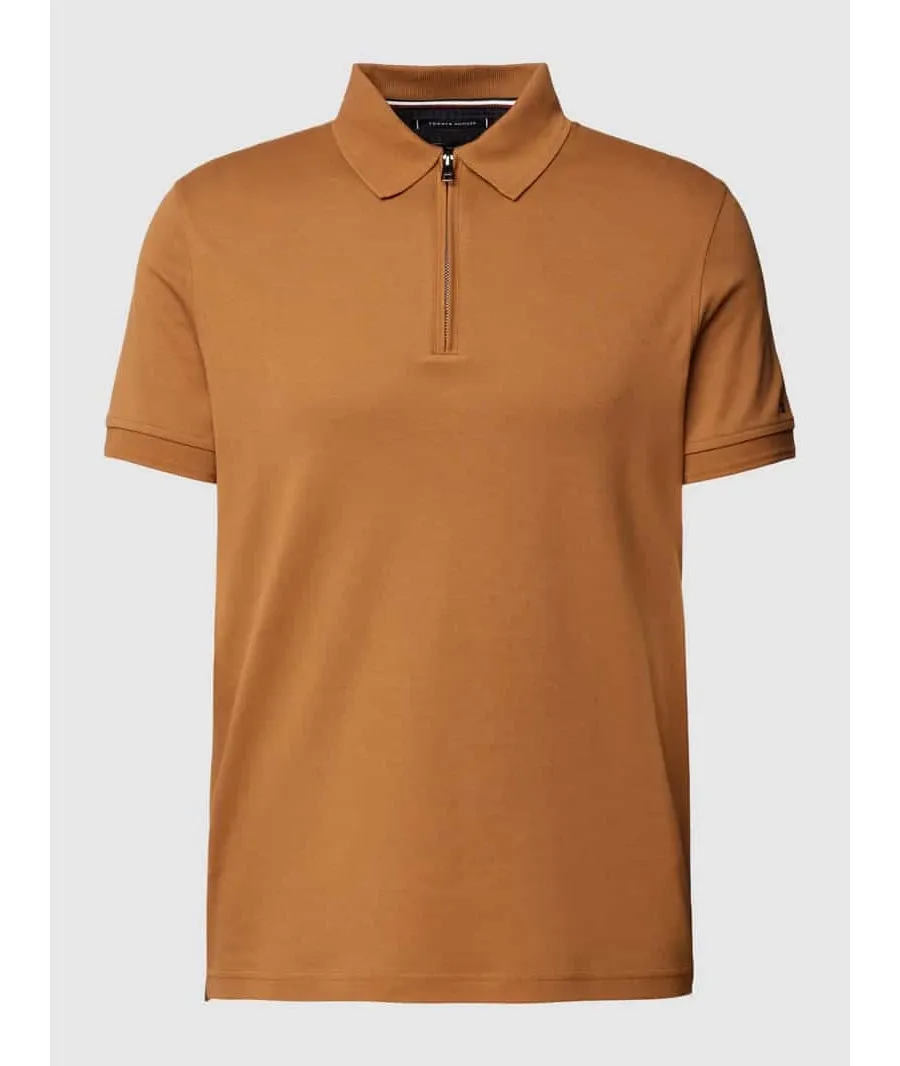 obrazek 1 Koszulka polo o kroju slim fit z krótkim zamkiem błyskawicznym