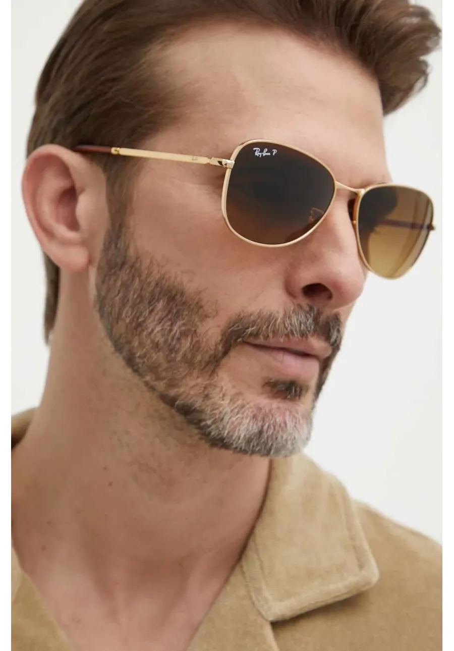 obrazek 1 Ray-Ban okulary przeciwsłoneczne kolor złoty 0RB3733