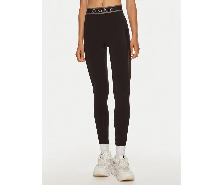 obrazek 1 Calvin Klein Performance Legginsy 00GWF4L608 Czarny Slim Fit