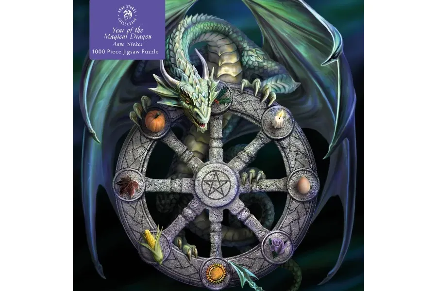 obrazek 1 Puzzle dla dorosłych Anne Stokes: Koło roku - Flame Tree Publishing