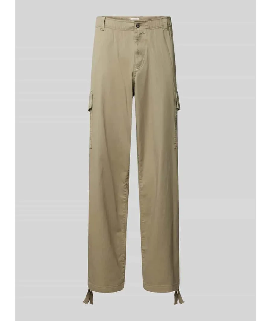 obrazek 1 Spodnie cargo o kroju slim fit z elastycznym pasem