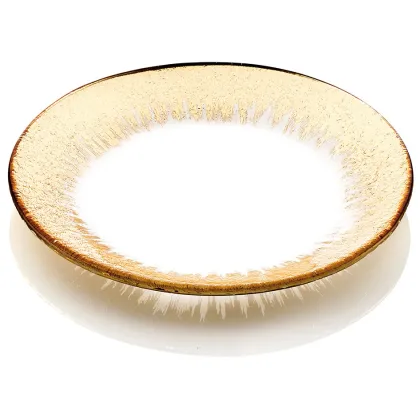 Picture Luxurious round Horizon plate with gold decoration - IVV