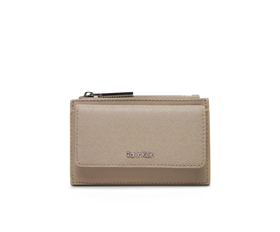 obrazek 1 Calvin Klein Etui na karty kredytowe Ck Must Aop Cc Holder W Zip LV04F1036G Beżowy