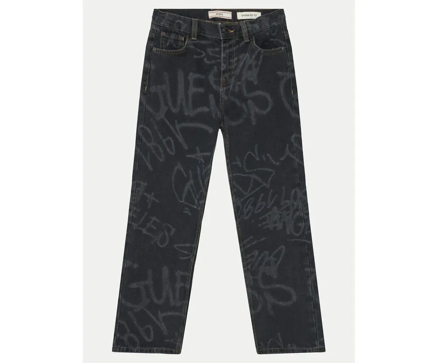 obrazek 1 Guess Jeansy L5RA12 D5MU0 Czarny Relaxed Fit