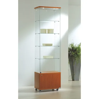 Picture Stylish display cabinet – a post with a cabinet in the base