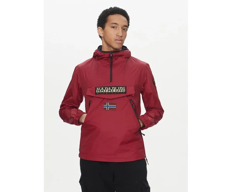 obrazek 1 Napapijri Kurtka anorak Rainforest NP0A4HX6 Czerwony Regular Fit