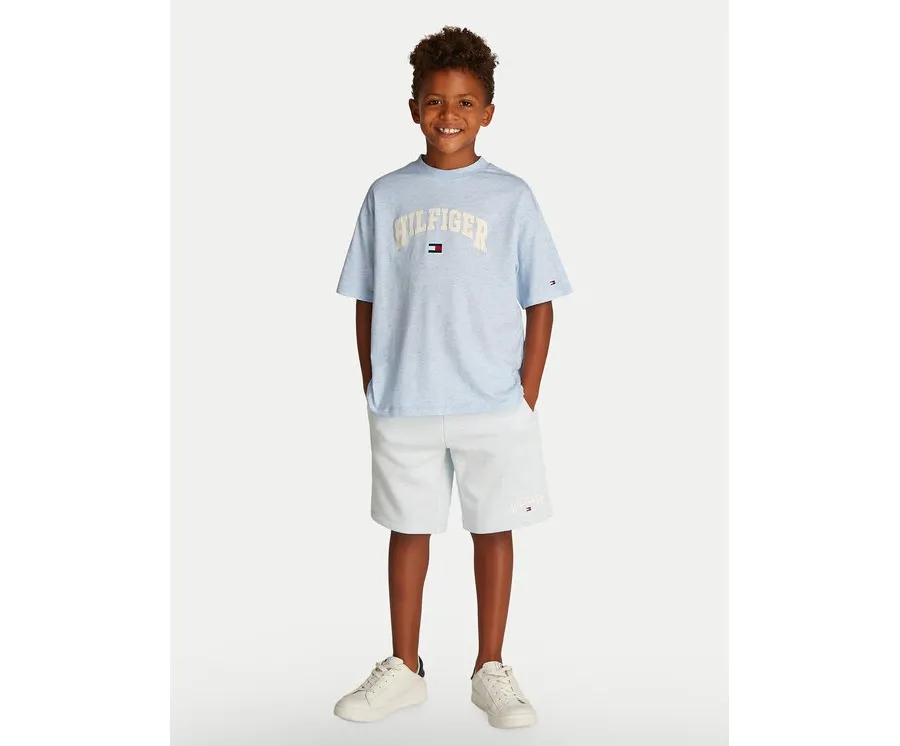 obrazek 1 Tommy Hilfiger T-Shirt Varsity KB0KB09533 D Błękitny Regular Fit