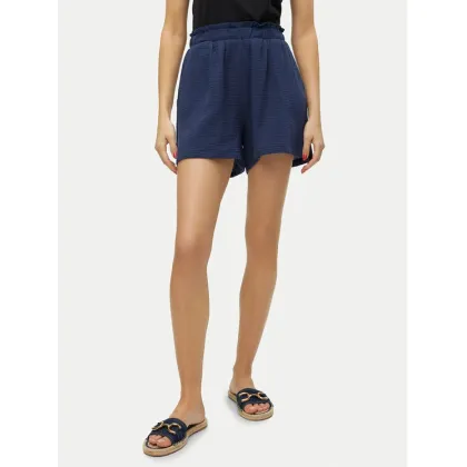 Zdjęcie Vero Moda Szorty materiałowe Natali 10279687 Niebieski Baggy Fit