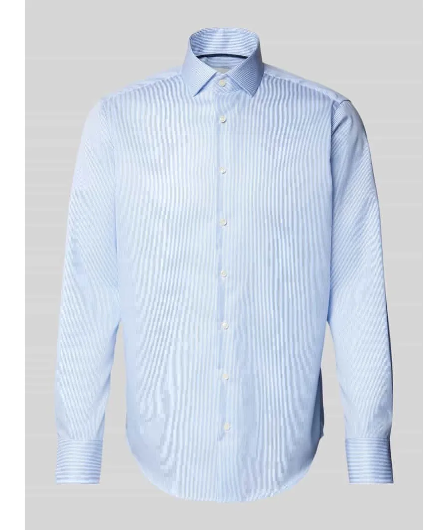 obrazek 1 Koszula biznesowa o kroju regular fit z kołnierzykiem typu kent