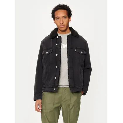 Zdjęcie SCHOTT N.Y.C. Kurtka jeansowa TRUCKSHERPA Szary Regular Fit