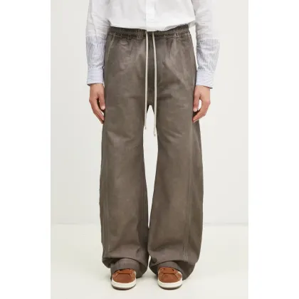 Zdjęcie Rick Owens spodnie Pusher męskie kolor szary proste DU01E3393.CVS