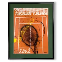 Zdjęcie Wyjątkowy plakat upamiętniający turniej Roland Garros 2002