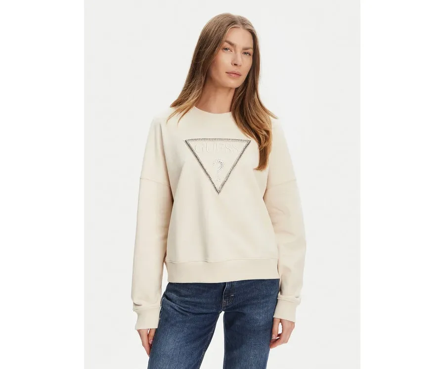 obrazek 1 Guess Bluza W5YQ04 KC8I0 Beżowy Regular Fit