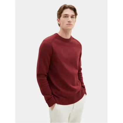 Zdjęcie Tom Tailor Sweter 1038246 Bordowy Regular Fit
