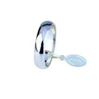 Picture Exclusive 5mm white gold wedding ring