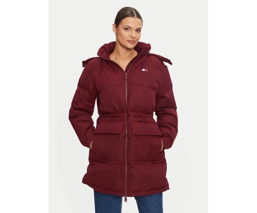 obrazek 1 Tommy Jeans Kurtka puchowa Alaska DW0DW18821 Bordowy Regular Fit