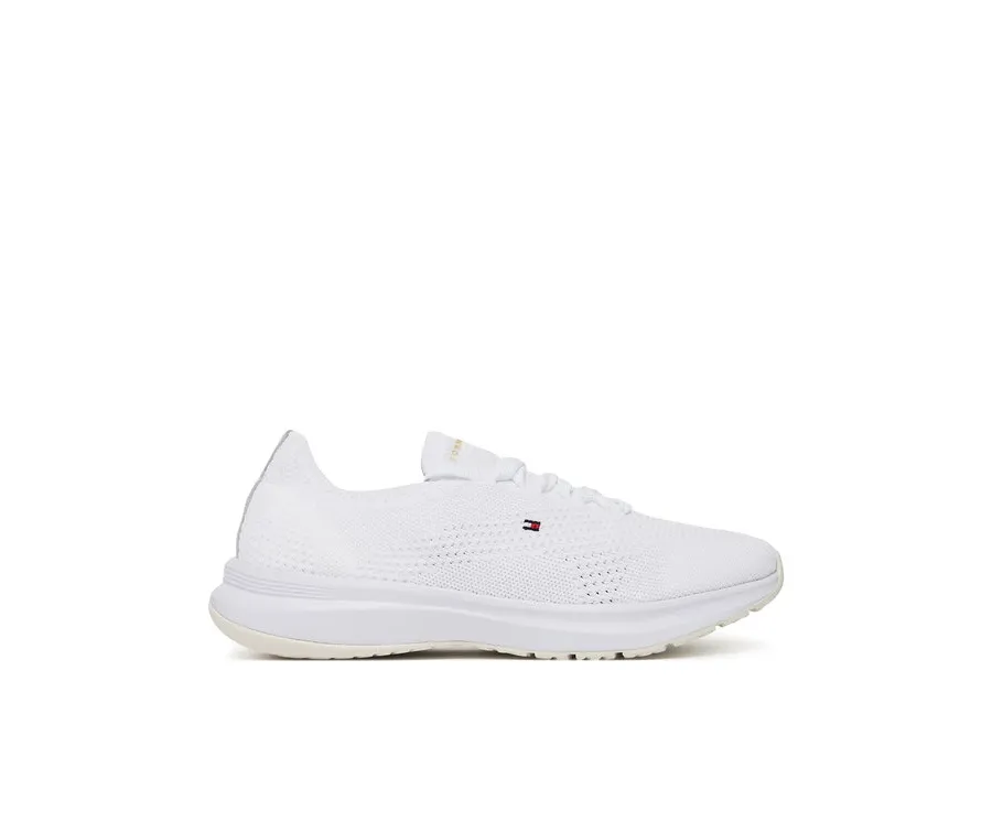 obrazek 1 Tommy Hilfiger Sneakersy Th Knit Runner FW0FW08813 Biały