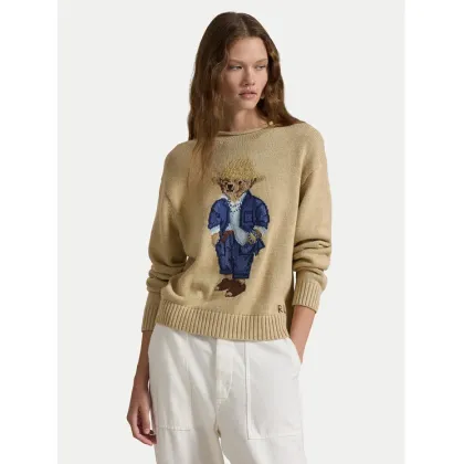 Zdjęcie Polo Ralph Lauren Sweter 211959272001 Beżowy Relaxed Fit